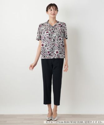 【店舗人気】フラワープリントカットソー【Ｌｅｉｌｉａｎ　ＷＨＩＴＥ　ＬＡＢＥＬ】