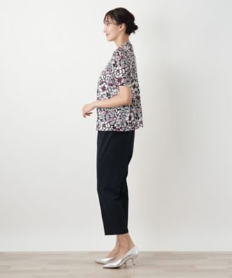 【店舗人気】フラワープリントカットソー【Ｌｅｉｌｉａｎ　ＷＨＩＴＥ　ＬＡＢＥＬ】