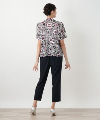 【店舗人気】フラワープリントカットソー【Ｌｅｉｌｉａｎ　ＷＨＩＴＥ　ＬＡＢＥＬ】