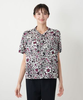 【店舗人気】フラワープリントカットソー【Ｌｅｉｌｉａｎ　ＷＨＩＴＥ　ＬＡＢＥＬ】