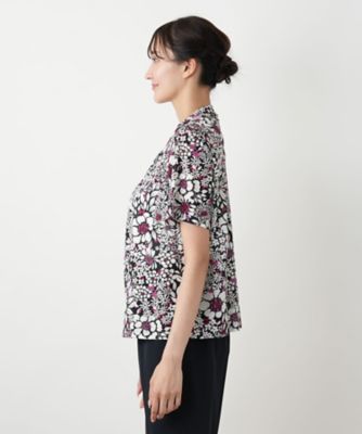 【店舗人気】フラワープリントカットソー【Ｌｅｉｌｉａｎ　ＷＨＩＴＥ　ＬＡＢＥＬ】
