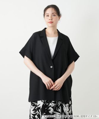 ドロップショルダージャケット【Ｌｅｉｌｉａｎ　ＷＨＩＴＥ　ＬＡＢＥＬ】