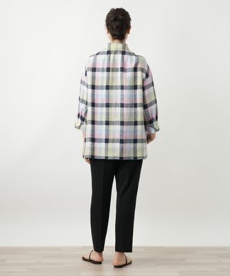 チェックブラウス【Leilian WHITE LABEL