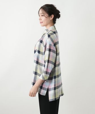 チェックブラウス【Leilian WHITE LABEL】 | Leilian