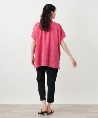 シアーチェックブラウス【Ｌｅｉｌｉａｎ　ＷＨＩＴＥ　ＬＡＢＥＬ】