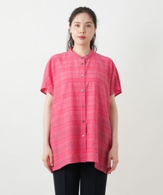 シアーチェックブラウス【Ｌｅｉｌｉａｎ　ＷＨＩＴＥ　ＬＡＢＥＬ】