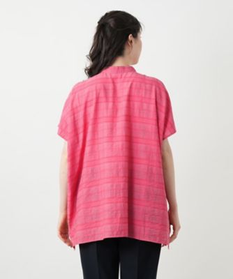 シアーチェックブラウス【Ｌｅｉｌｉａｎ　ＷＨＩＴＥ　ＬＡＢＥＬ】