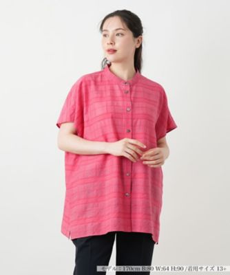 ＜Leilian plus house (Women/大きいサイズ)＞シアーチェックブラウス【Ｌｅｉｌｉａｎ　ＷＨＩＴＥ　ＬＡＢＥＬ】