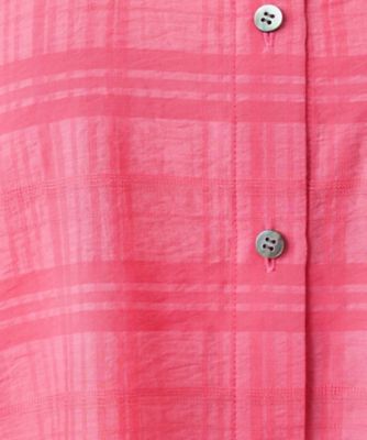 シアーチェックブラウス【Ｌｅｉｌｉａｎ　ＷＨＩＴＥ　ＬＡＢＥＬ】