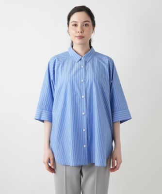 【店舗人気】ストライプドルマンブラウス【Ｌｅｉｌｉａｎ　ＷＨＩＴＥ　ＬＡＢＥＬ】