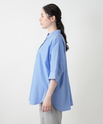 【店舗人気】ストライプドルマンブラウス【Ｌｅｉｌｉａｎ　ＷＨＩＴＥ　ＬＡＢＥＬ】