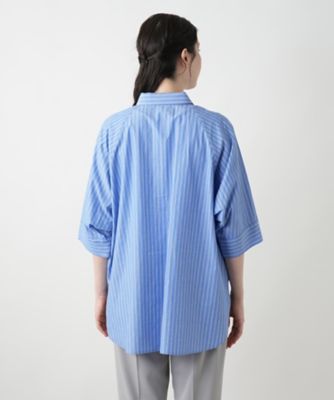 【店舗人気】ストライプドルマンブラウス【Ｌｅｉｌｉａｎ　ＷＨＩＴＥ　ＬＡＢＥＬ】