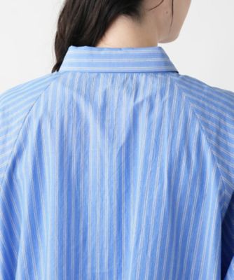 【店舗人気】ストライプドルマンブラウス【Ｌｅｉｌｉａｎ　ＷＨＩＴＥ　ＬＡＢＥＬ】