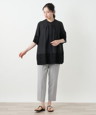 大きいサイズ！レリアン　レース　ブラウス プリントレースブラウス | Leilian plus house (Women/大きい