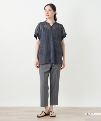 ストライプブラウス【Ｌｅｉｌｉａｎ　ＷＨＩＴＥ　ＬＡＢＥＬ】