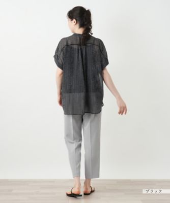 ストライプブラウス【Ｌｅｉｌｉａｎ　ＷＨＩＴＥ　ＬＡＢＥＬ】