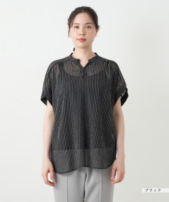 ストライプブラウス【Ｌｅｉｌｉａｎ　ＷＨＩＴＥ　ＬＡＢＥＬ】