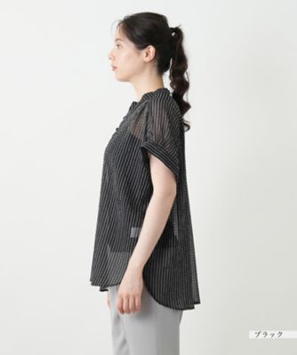 ストライプブラウス【Ｌｅｉｌｉａｎ　ＷＨＩＴＥ　ＬＡＢＥＬ】