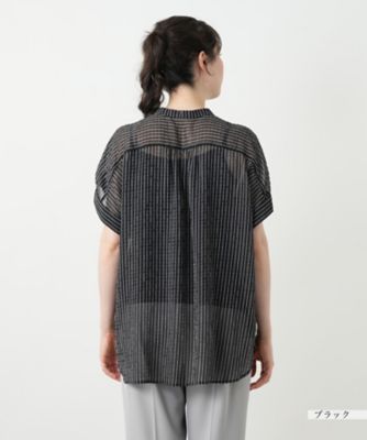 ストライプブラウス【Ｌｅｉｌｉａｎ　ＷＨＩＴＥ　ＬＡＢＥＬ】