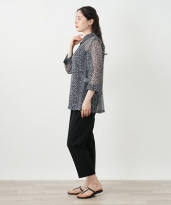 プリントブラウス【Ｌｅｉｌｉａｎ　ＷＨＩＴＥ　ＬＡＢＥＬ】