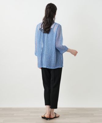 プリントブラウス【Ｌｅｉｌｉａｎ　ＷＨＩＴＥ　ＬＡＢＥＬ】