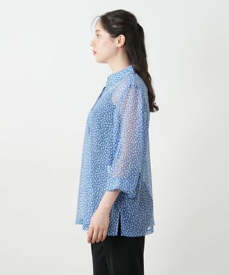 プリントブラウス【Ｌｅｉｌｉａｎ　ＷＨＩＴＥ　ＬＡＢＥＬ】
