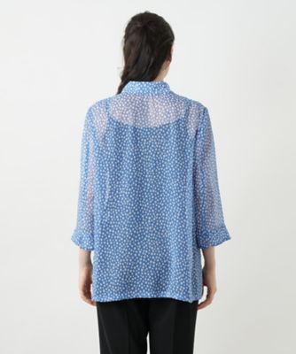 プリントブラウス【Ｌｅｉｌｉａｎ　ＷＨＩＴＥ　ＬＡＢＥＬ】