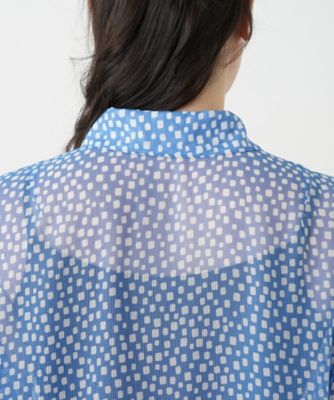 プリントブラウス【Ｌｅｉｌｉａｎ　ＷＨＩＴＥ　ＬＡＢＥＬ】