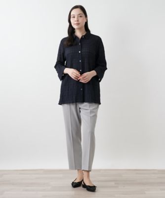 七分袖ブラウス【Ｌｅｉｌｉａｎ　ＷＨＩＴＥ　ＬＡＢＥＬ】