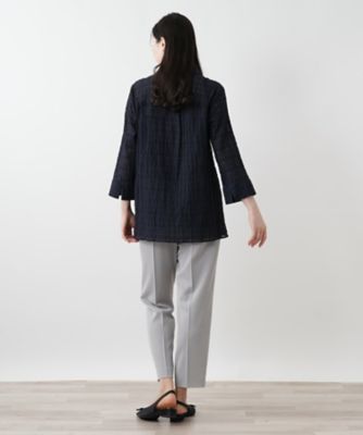 七分袖ブラウス【Leilian WHITE LABEL