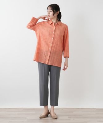 七分袖ブラウス【Ｌｅｉｌｉａｎ　ＷＨＩＴＥ　ＬＡＢＥＬ】
