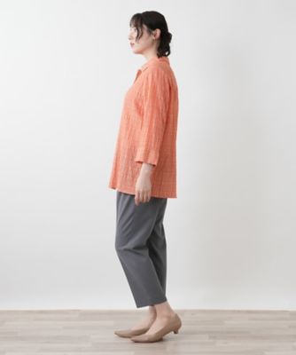 七分袖ブラウス【Ｌｅｉｌｉａｎ　ＷＨＩＴＥ　ＬＡＢＥＬ】