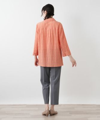 七分袖ブラウス【Leilian WHITE LABEL