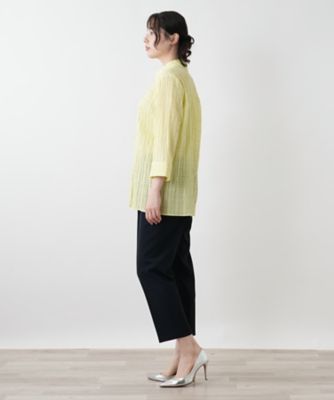 七分袖ブラウス【Ｌｅｉｌｉａｎ　ＷＨＩＴＥ　ＬＡＢＥＬ】