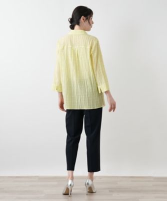 七分袖ブラウス【Ｌｅｉｌｉａｎ　ＷＨＩＴＥ　ＬＡＢＥＬ】