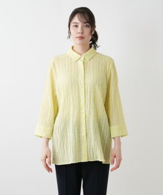 七分袖ブラウス【Ｌｅｉｌｉａｎ　ＷＨＩＴＥ　ＬＡＢＥＬ】