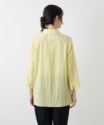 七分袖ブラウス【Ｌｅｉｌｉａｎ　ＷＨＩＴＥ　ＬＡＢＥＬ】