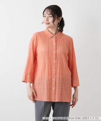 七分袖ブラウス【Ｌｅｉｌｉａｎ　ＷＨＩＴＥ　ＬＡＢＥＬ】