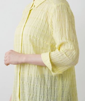 七分袖ブラウス【Ｌｅｉｌｉａｎ　ＷＨＩＴＥ　ＬＡＢＥＬ】