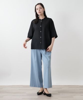 バンドカラーブラウス【Leilian WHITE LABEL
