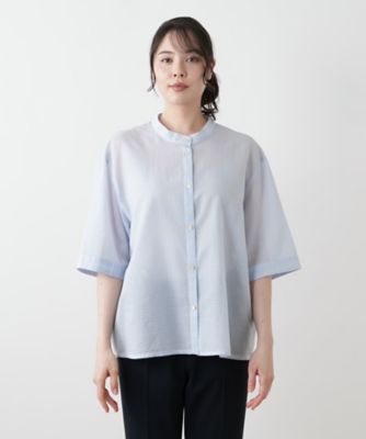 バンドカラーブラウス【Leilian WHITE LABEL
