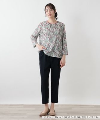 小花柄カットソー【Leilian WHITE LABEL】 | Leilian