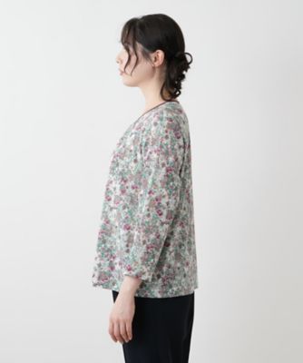 小花柄カットソー【Leilian WHITE LABEL】 | Leilian