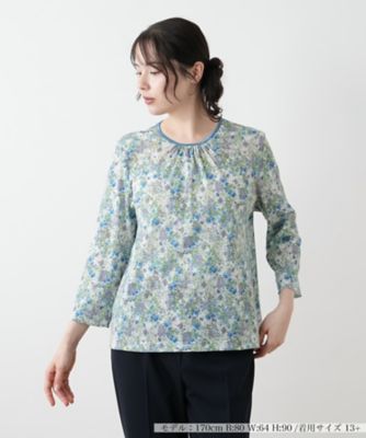小花柄カットソー【Leilian WHITE LABEL】 | Leilian