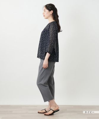 プリントブラウス【Ｌｅｉｌｉａｎ　ＷＨＩＴＥ　ＬＡＢＥＬ】