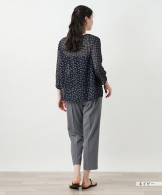 プリントブラウス【Ｌｅｉｌｉａｎ　ＷＨＩＴＥ　ＬＡＢＥＬ】