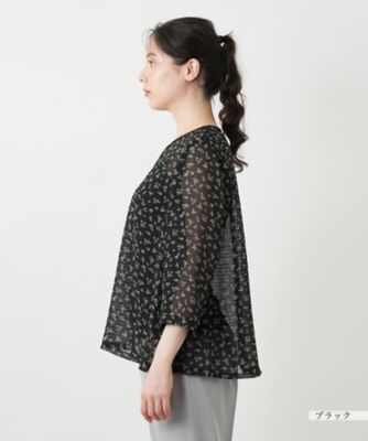 プリントブラウス【Ｌｅｉｌｉａｎ　ＷＨＩＴＥ　ＬＡＢＥＬ】
