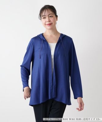 ＜Leilian plus house (Women/大きいサイズ)＞フーデッドブラウス【Ｌｅｉｌｉａｎ　ＷＨＩＴＥ　ＬＡＢＥＬ】