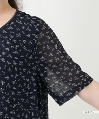 プリントギャザーワンピース【Ｌｅｉｌｉａｎ　ＷＨＩＴＥ　ＬＡＢＥＬ】