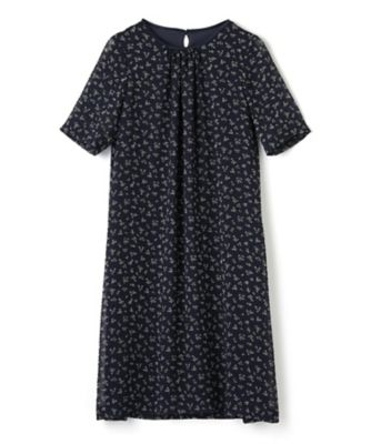 プリントギャザーワンピース【Ｌｅｉｌｉａｎ　ＷＨＩＴＥ　ＬＡＢＥＬ】